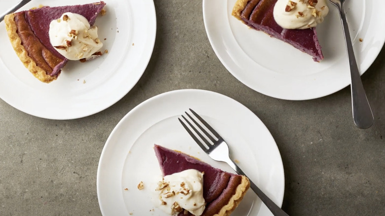 Purple sweet potato pie