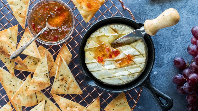 baked Brie and accompaniments