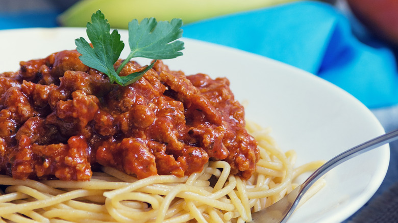 Plant-based bolognese