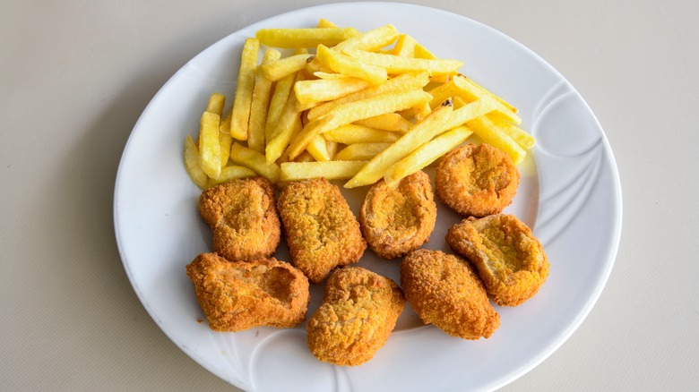 Chicken nuggets and fries