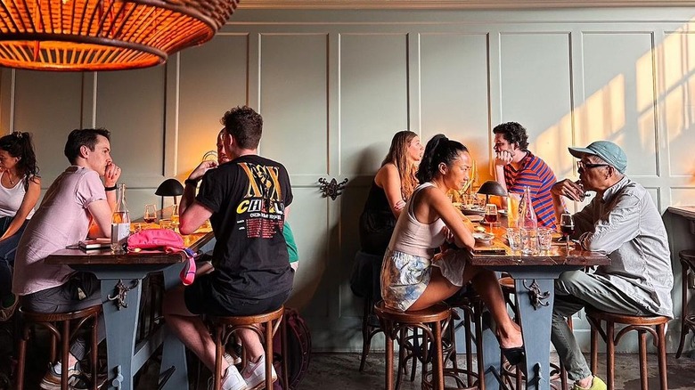 Tables at the Ten Bells