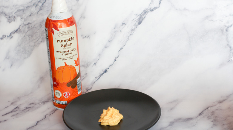 Pumpkin spice whipped topping