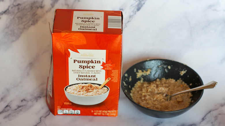 Pumpkin spice instant oatmeal