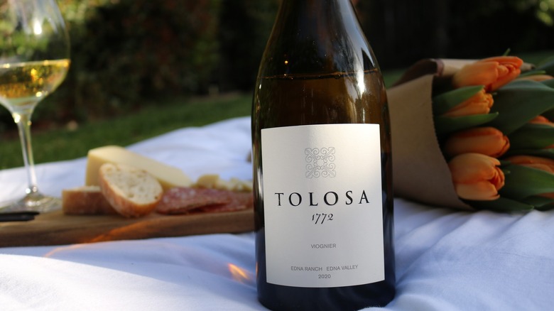 Tolosa wine and glass