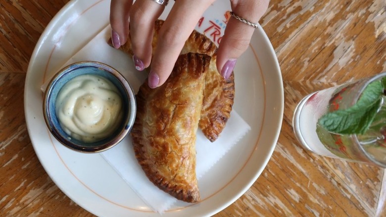 Empanadas on plate