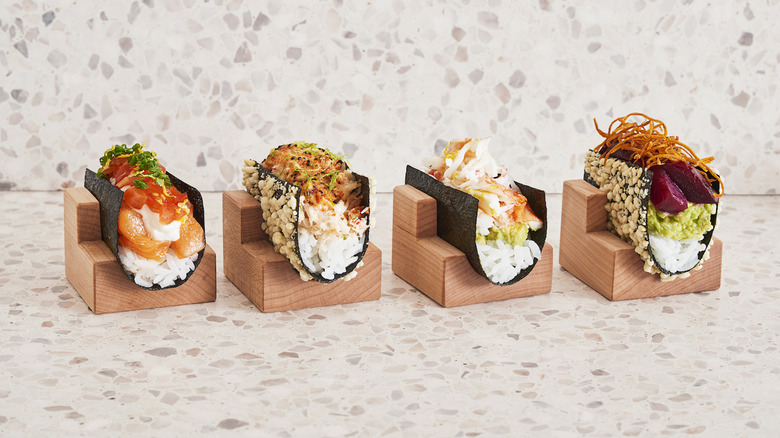 Temaki selection at Nami Nori