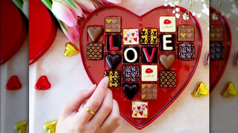 Box of Jacques Torres Chocolate for Valentine's Day