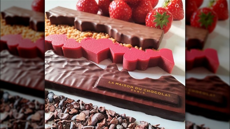 special valentine's day chocolate bar from Maison du Chocolat