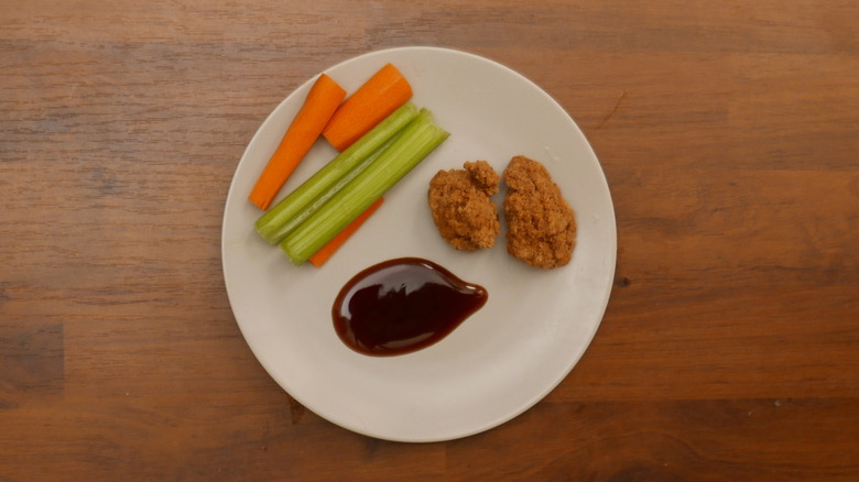 Teriyaki sauce on plate