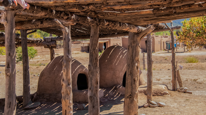 Hornos clay ovens adobes pueblo