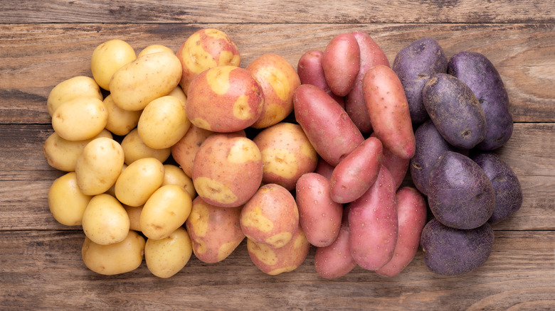 Different types of potatoes