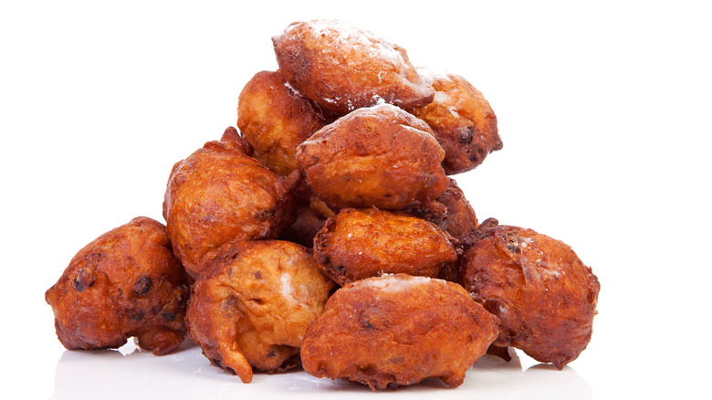 pile of fried oliebollen