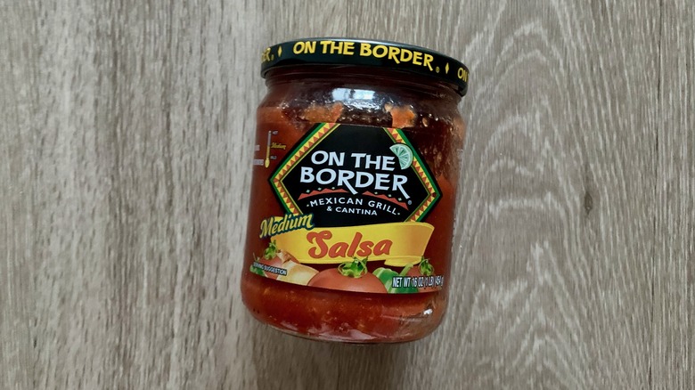 On The Border Salsa Jar