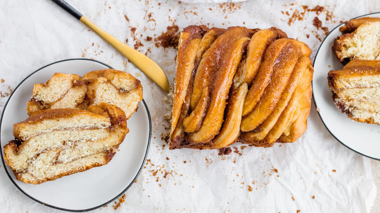 cinnamon babka sliced