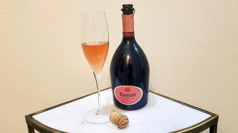 Ruinart brut rose wine