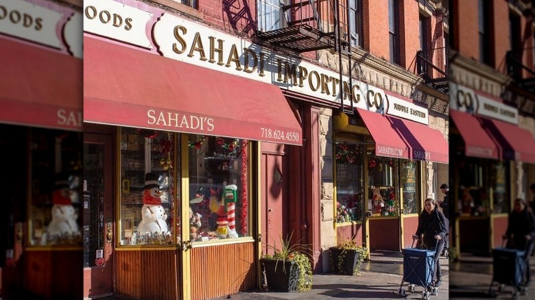 Sahadi's storefront and sign