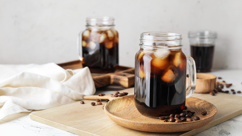 jars of cold brew coffee