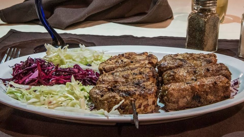 Serbian Village ćevapi and salad