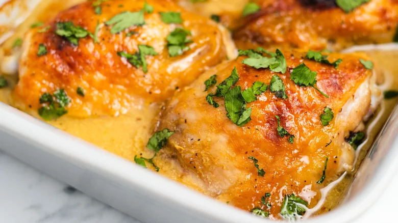 Honey Mustard Chicken Thighs