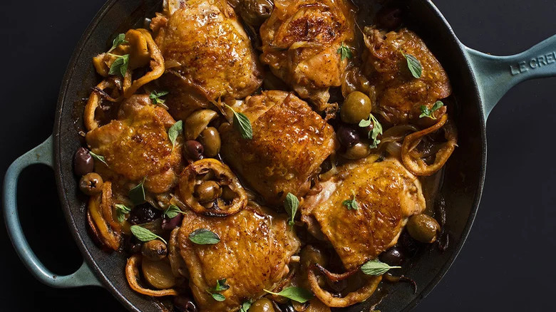 Mediterranean Braised Chicken Thighs