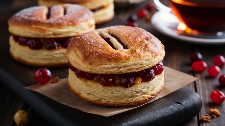 eccles cakes with currants