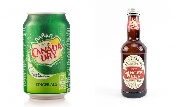 Ginger ale and ginger beer