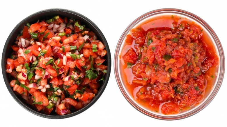 Pico de Gallo and salsa bowls