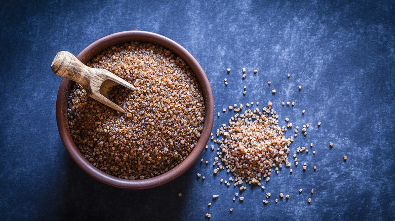 Aerial shot of raw sugar