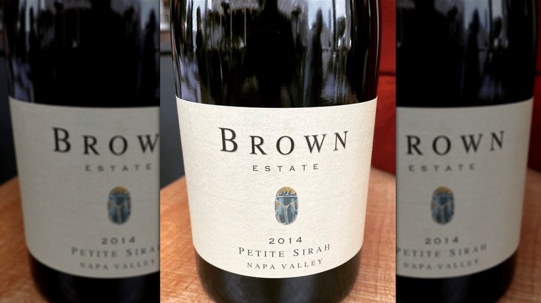 Brown petite sirah