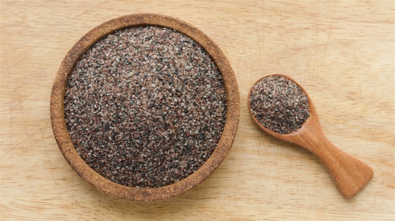 spoonful of black salt