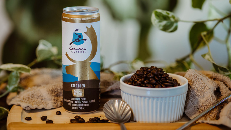 Caribou coffee caramel canned cold brew