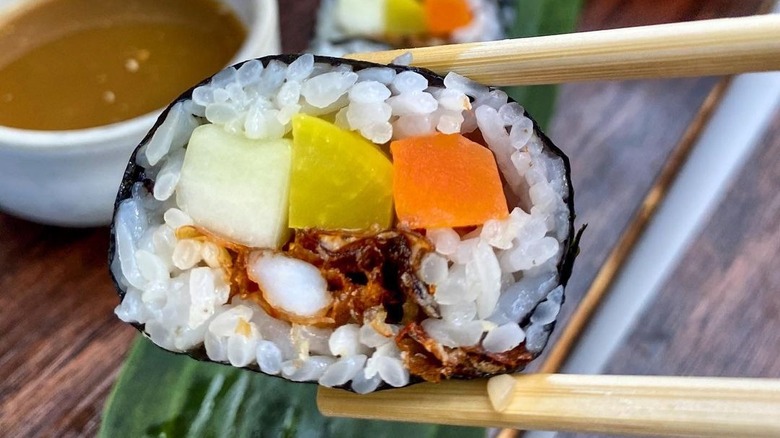 Sea bass tempura Kimbap