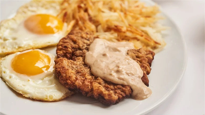 chicken fried steak with gravy