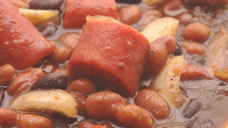 Beans-n-Franks stewing