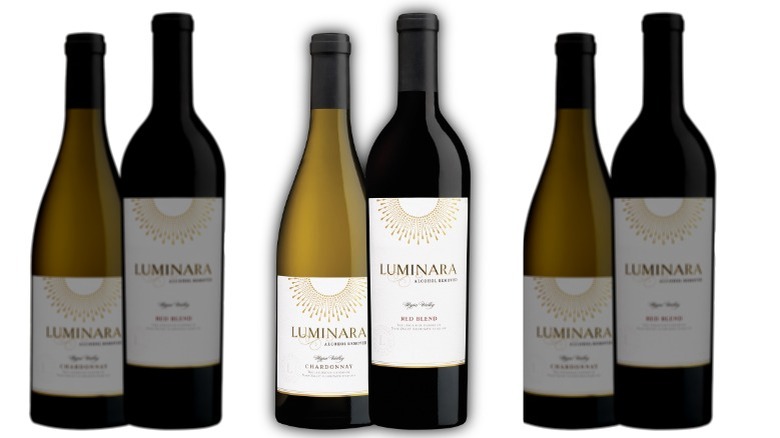 Two bottles of luminara wine