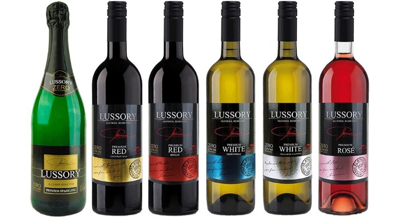 six bottles of Lussory wines