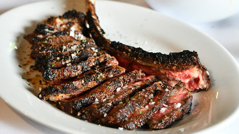 bone in steak plate