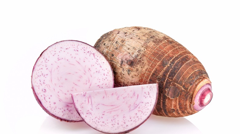 taro cut in half