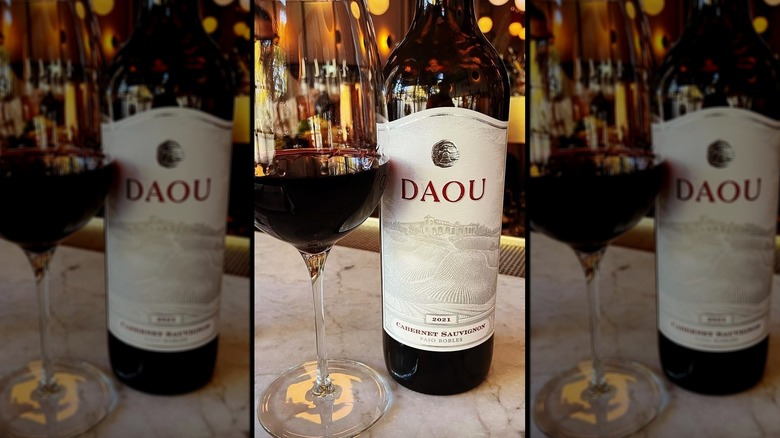 Daou Cabernet Sauvignon and glass