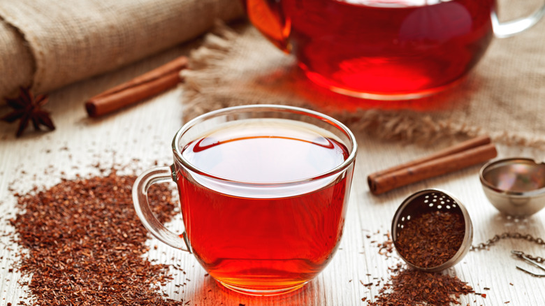 rooibos tea with dried rooibos