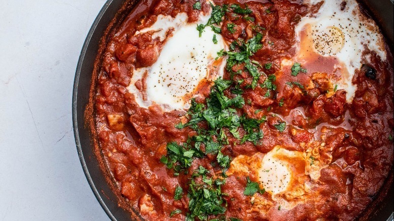 Shakshuka in pan