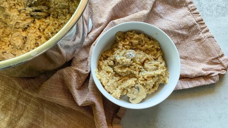 instant pot mushroom risotto