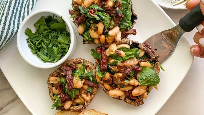 stuffed portobello mushrooms