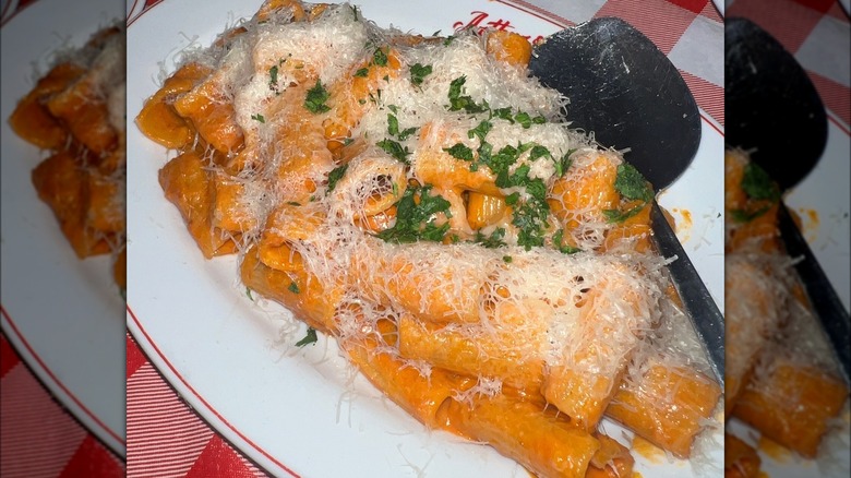 plate of rigatoni 