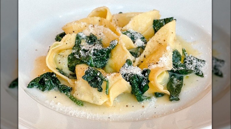 ravioli with Swiss chard 