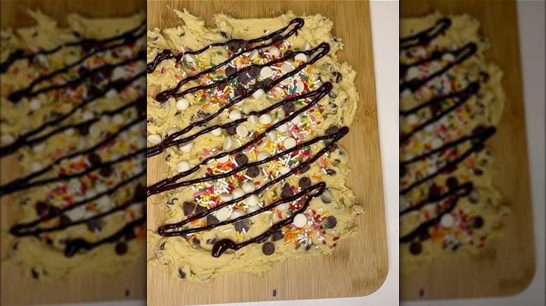 TikTok edible cookie dough board