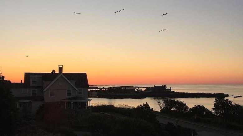 Cape Arundel Inn at sunset