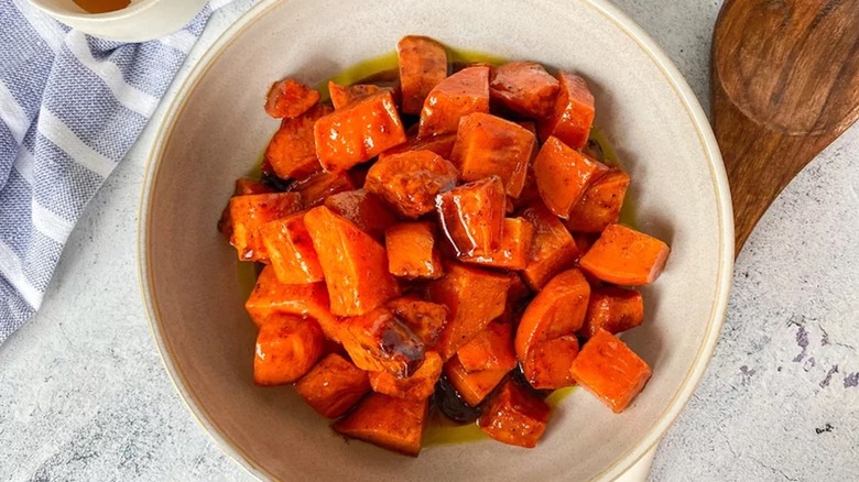 Sweet potatoes in bowl