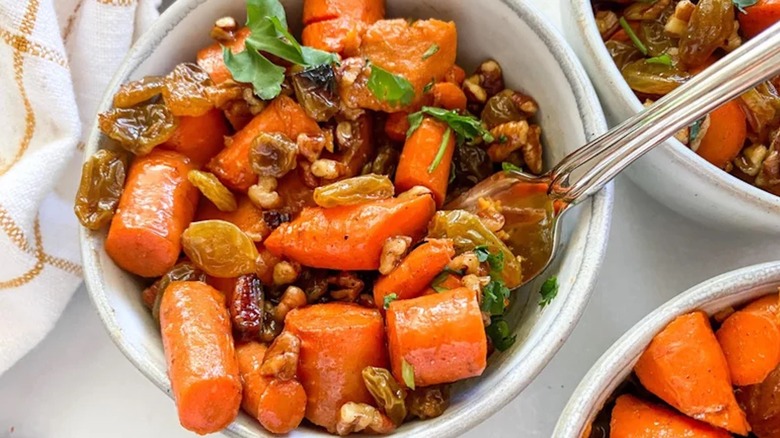 Casserole with raisins