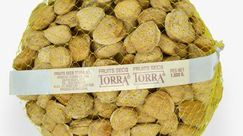 raw Mollar almonds in shell